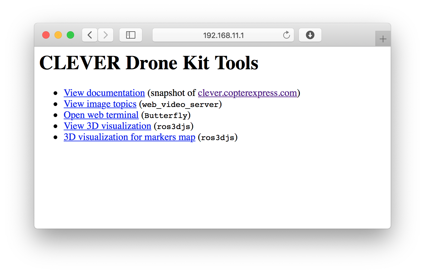 Clover Web Interface