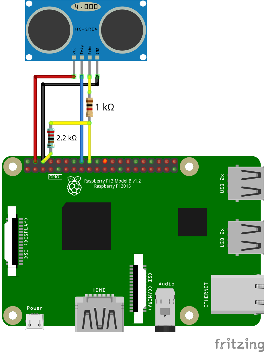 Connecting HC-SR04